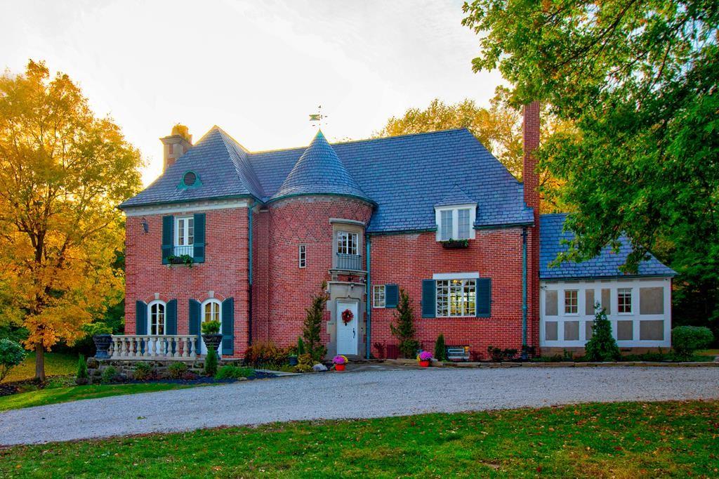 c.1929 Brick French Chateau Home For Sale on 1.76 Acres Mansfield OH