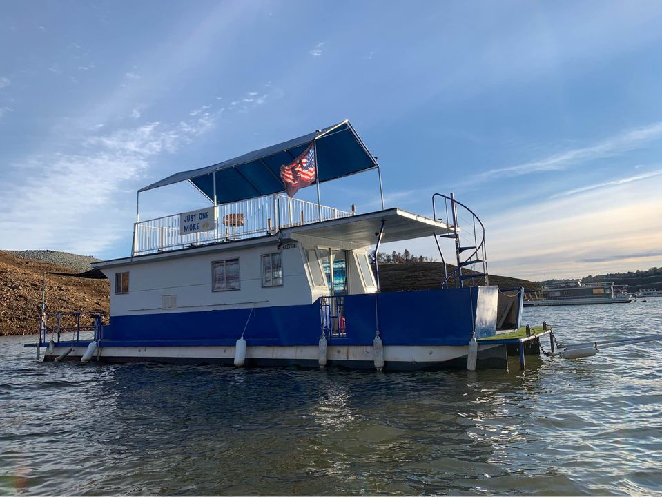 c.1973 Masterfab Houseboat For Sale with Slip on Lake Oroville, CA 32K