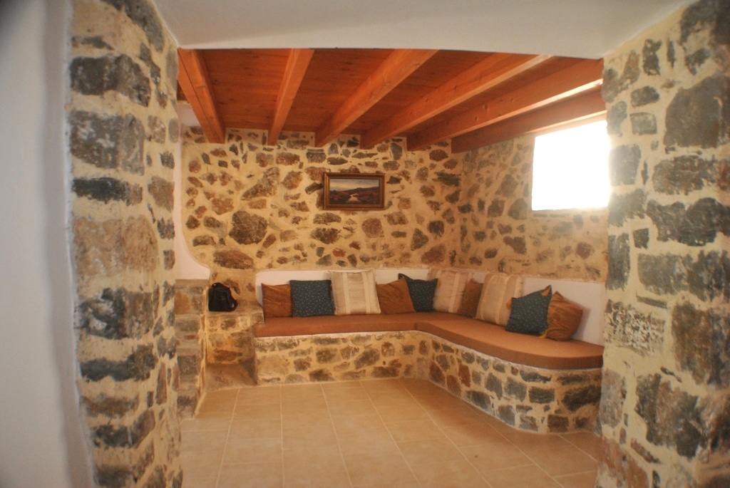 Renovated Isle of Crete Stone Cottage For Sale With View Under 53K USD 15 Min. From Beaches