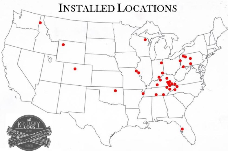 Completed projects Old Kentucky Logs Concrete Log Siding