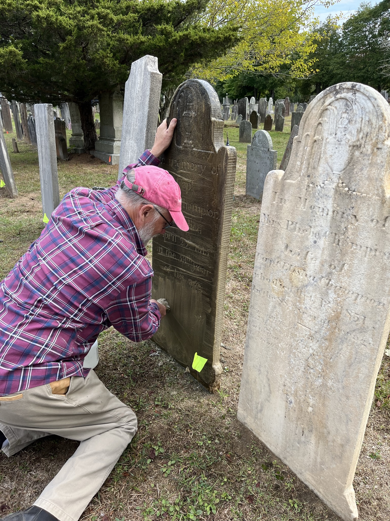 Fall Restoration at Duck River Cemetery Old Lyme Cemetery Association