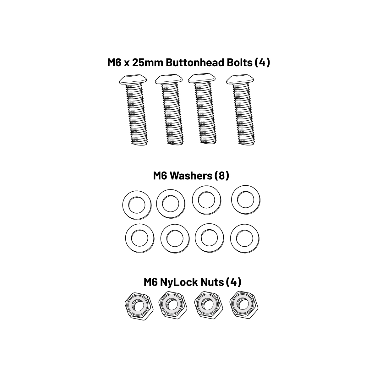 Replacement Hardware Kits for Bike Racks Old Man Mountain