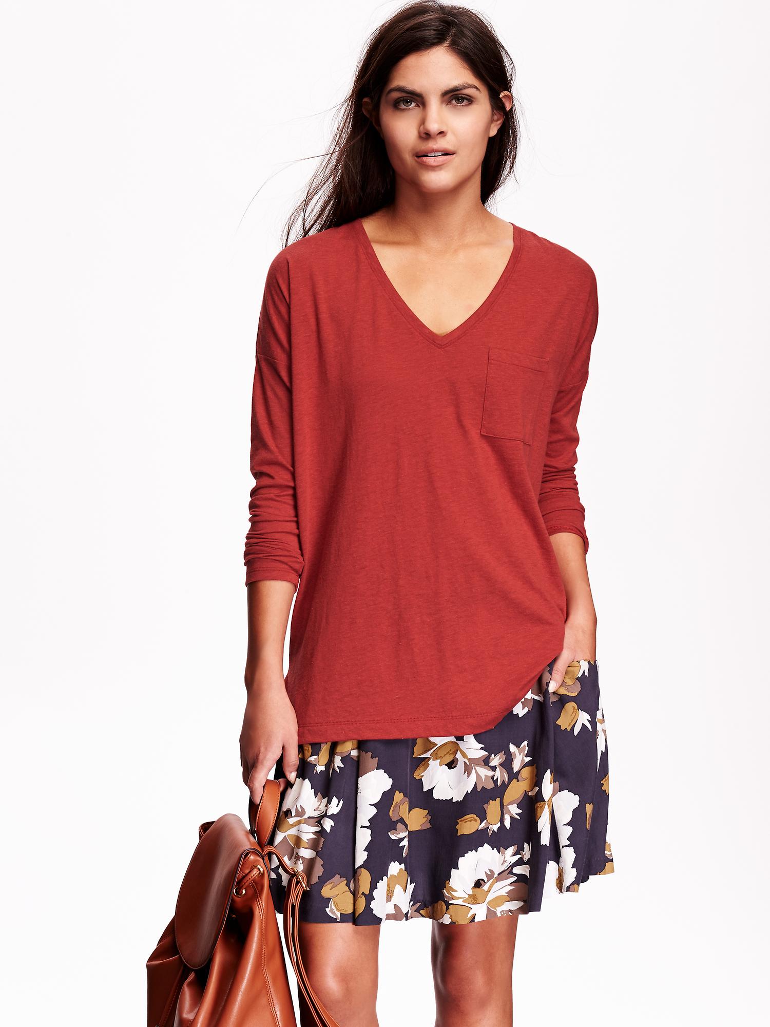 VNeck Boyfriend Tee Old Navy