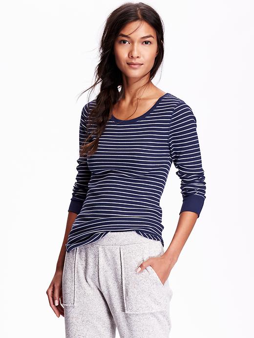 Thermal CrewNeck Tee for Women Old Navy