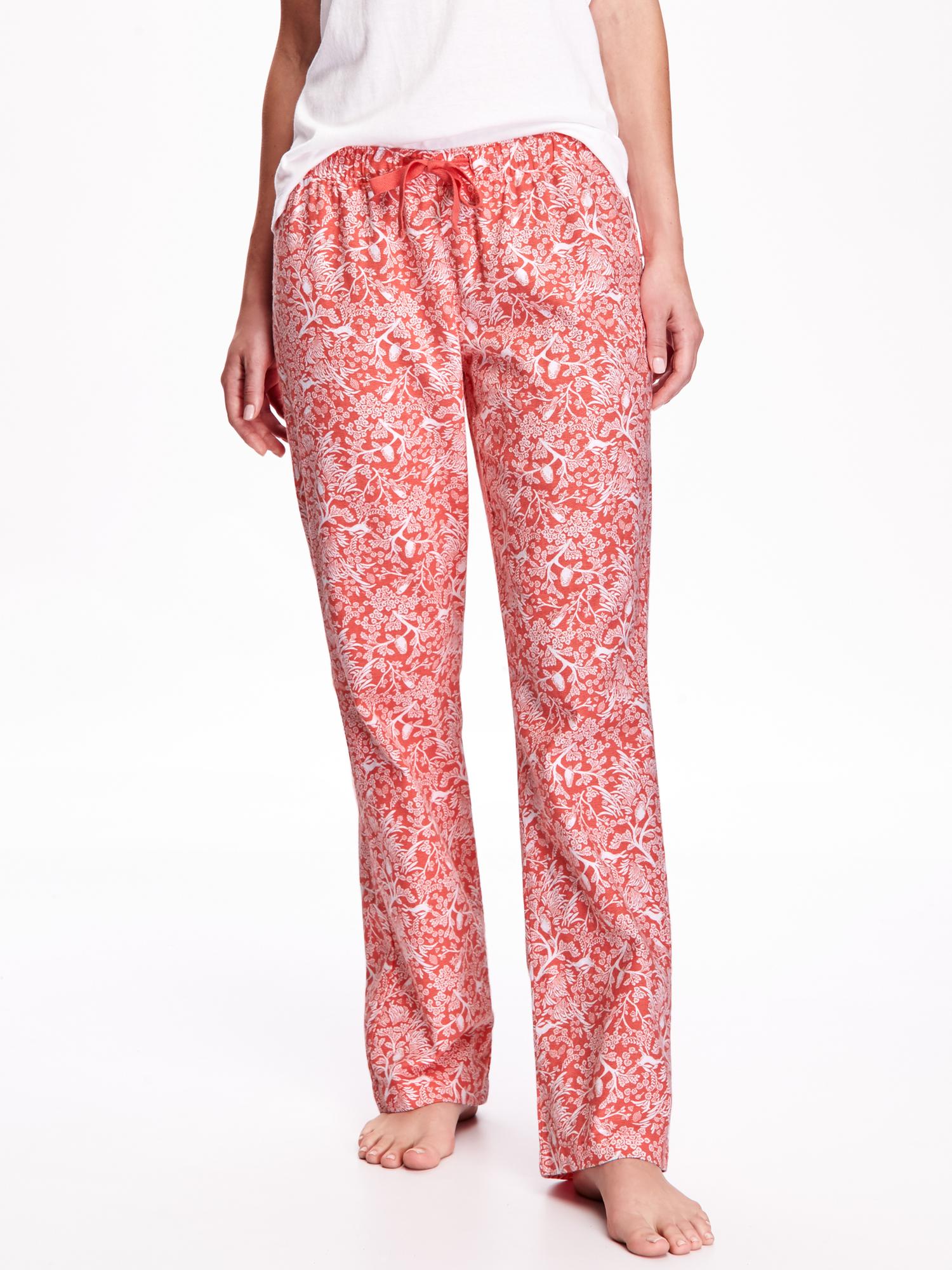 Printed Flannel PJ Bottoms Old Navy