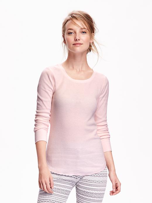 Thermal CrewNeck Tee for Women Old Navy
