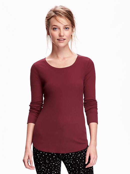 Thermal CrewNeck Tee for Women Old Navy