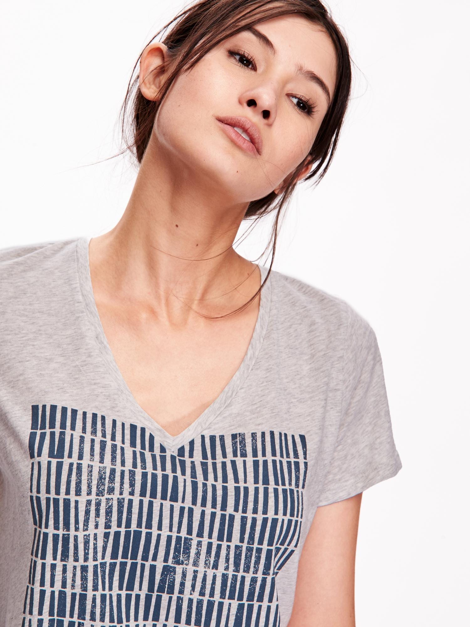 Women's Graphic VNeck Tee Old Navy
