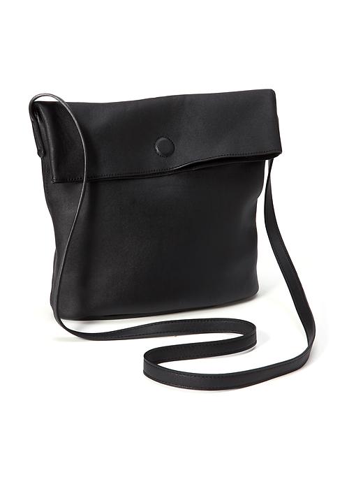 FauxLeather Foldover Crossbody Bag Old Navy