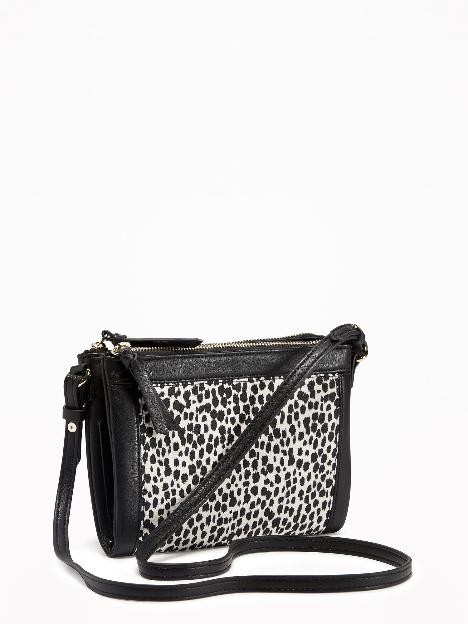 DoubleZip Crossbody Bag for Women Old Navy