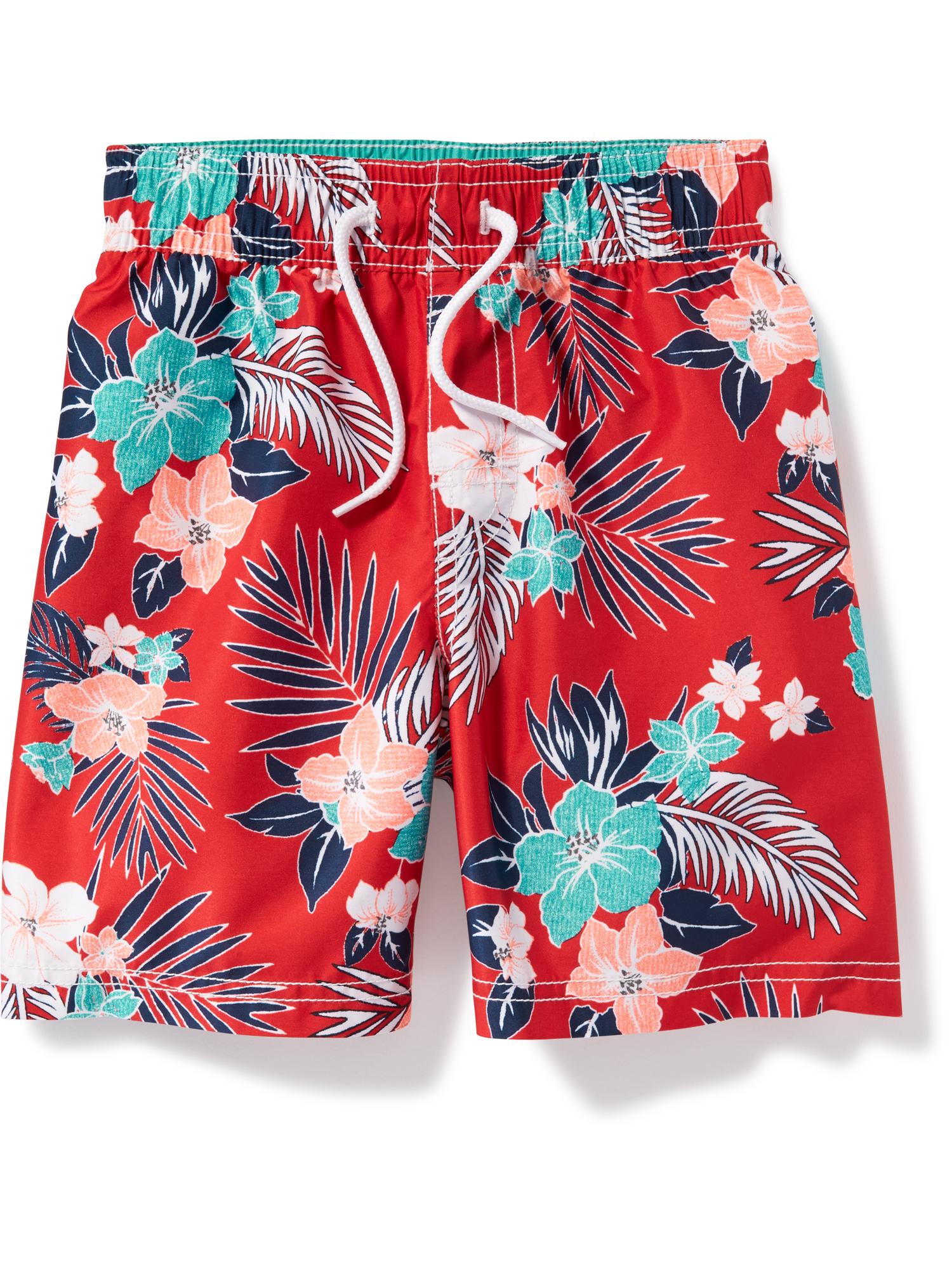 HibiscusPrint Swim Trunks for Toddler Old Navy
