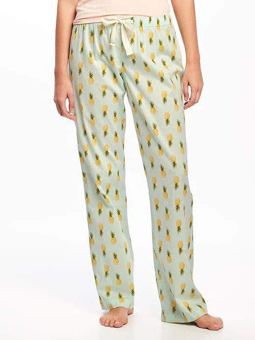Poplin Sleep Pants for Women Old Navy
