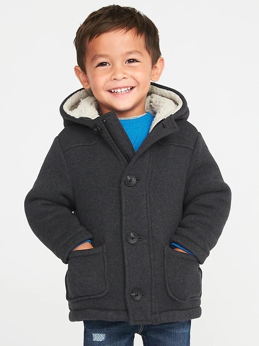 FleeceKnit Hooded Jacket for Toddler Boys Old Navy