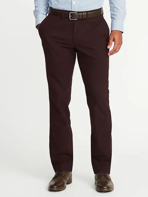 Straight Signature BuiltIn Flex Dress Pants for Men Old Navy