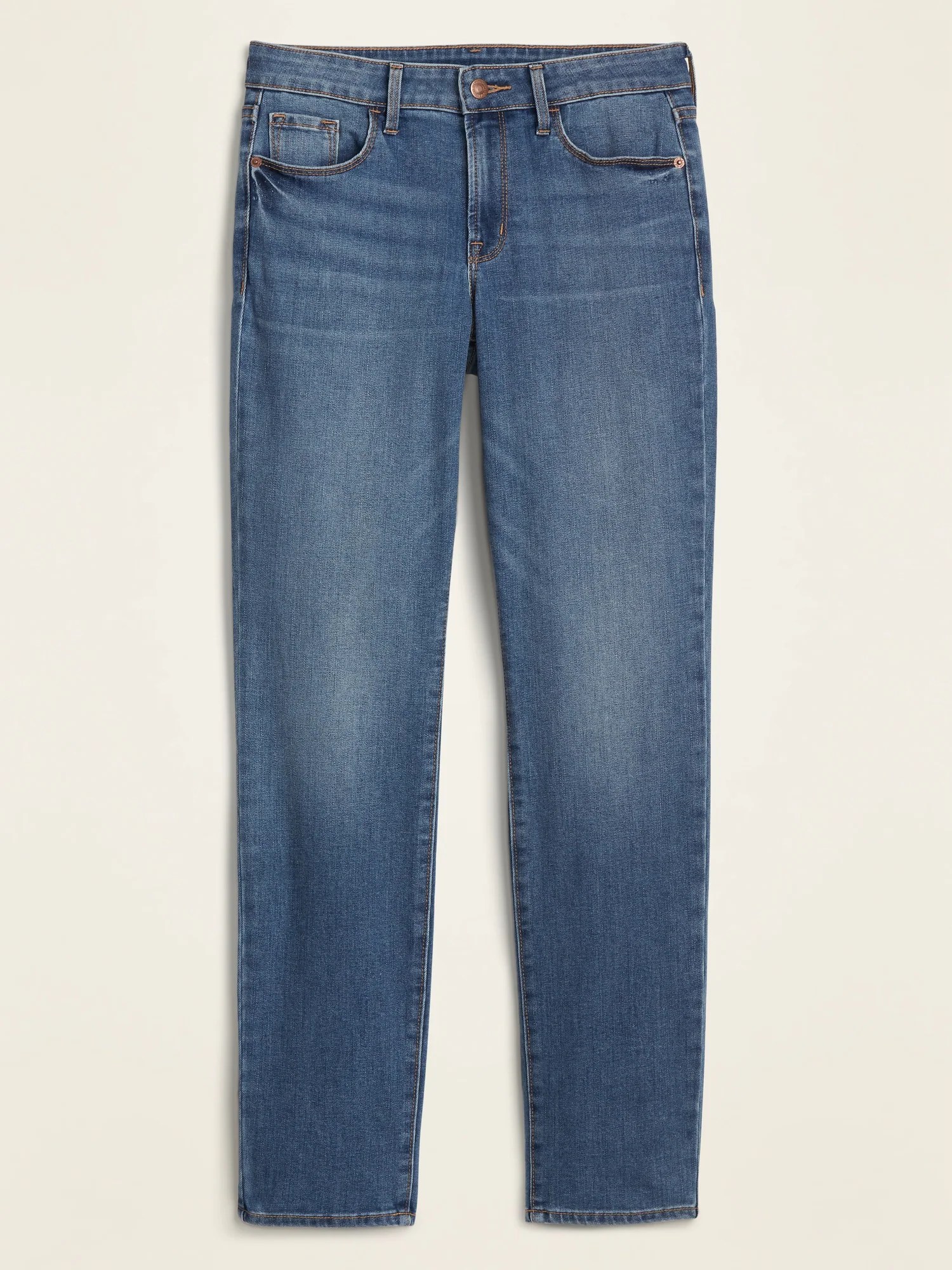 MidRise Power Slim Straight Jeans for Women Old Navy