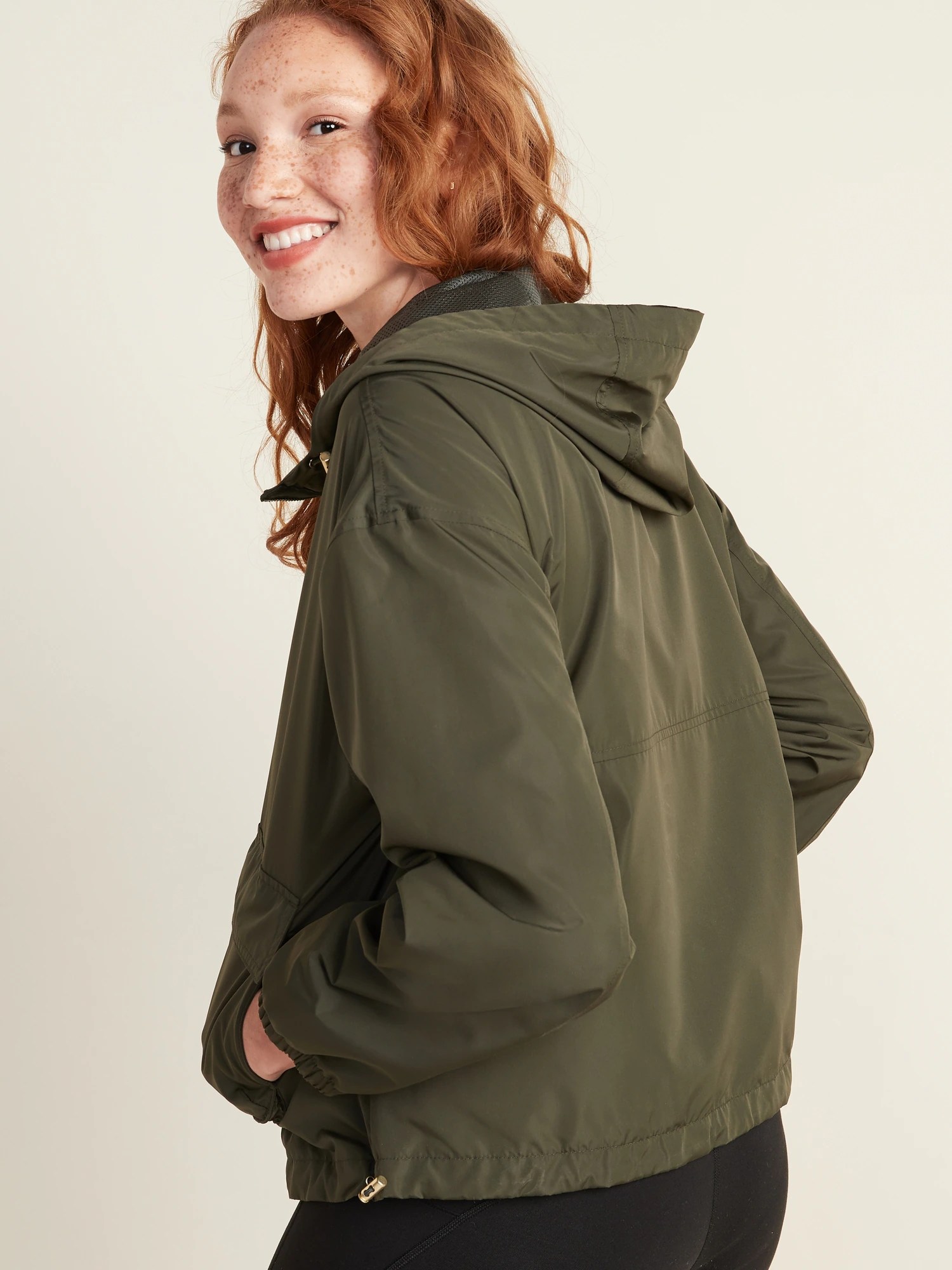 GoH20 WaterResistant Hooded Utility Jacket for Women Old Navy