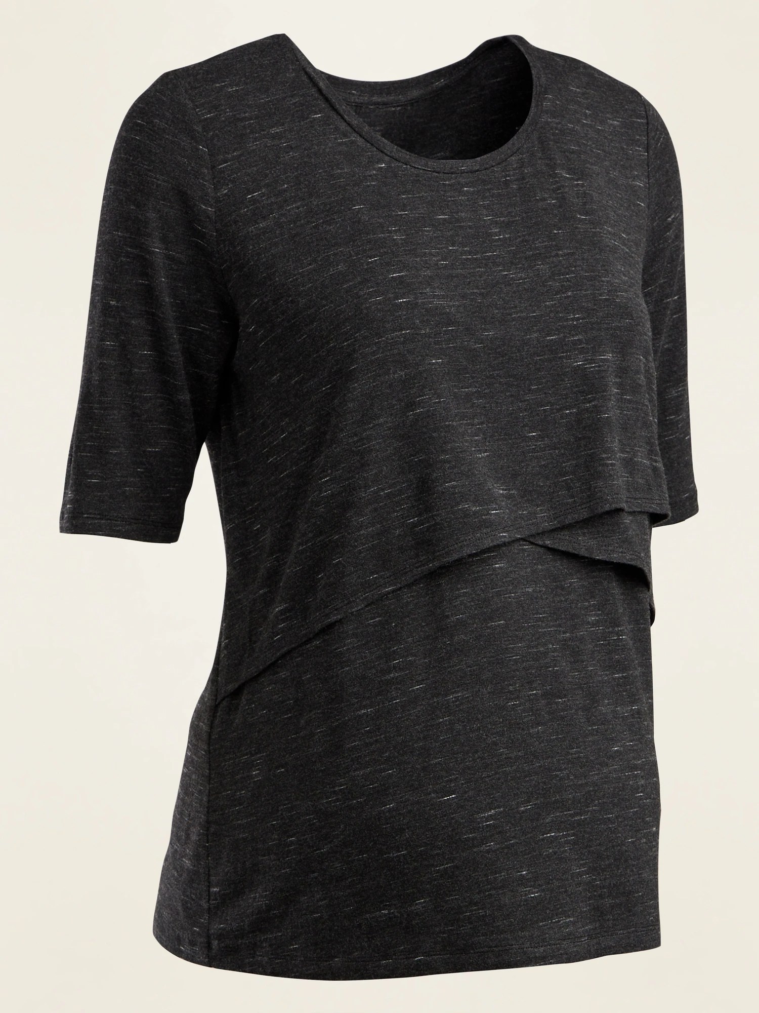 Maternity CrossFront ElbowSleeve Nursing Top Old Navy