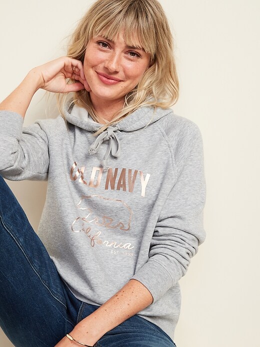 LogoGraphic Pullover Hoodie for Women Old Navy