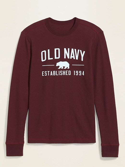 ThermalKnit LogoGraphic LongSleeve Tee for Men Old Navy