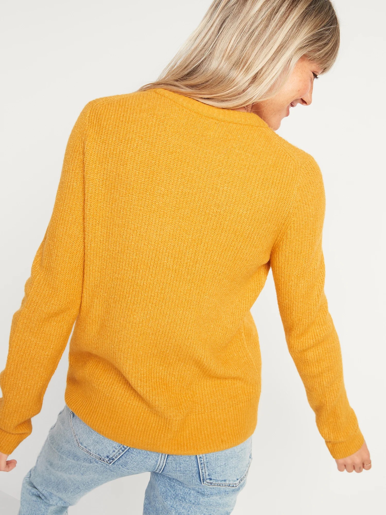 Cozy Textured CrewNeck Sweater for Women Old Navy