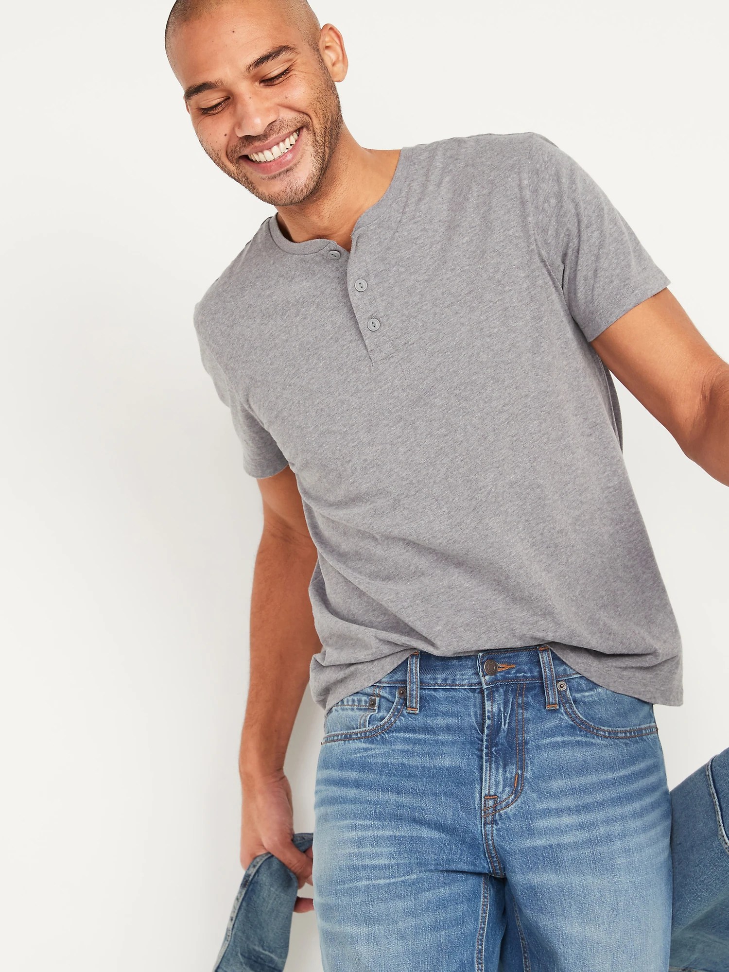 SoftWashed Henley TShirt 3Pack for Men Old Navy