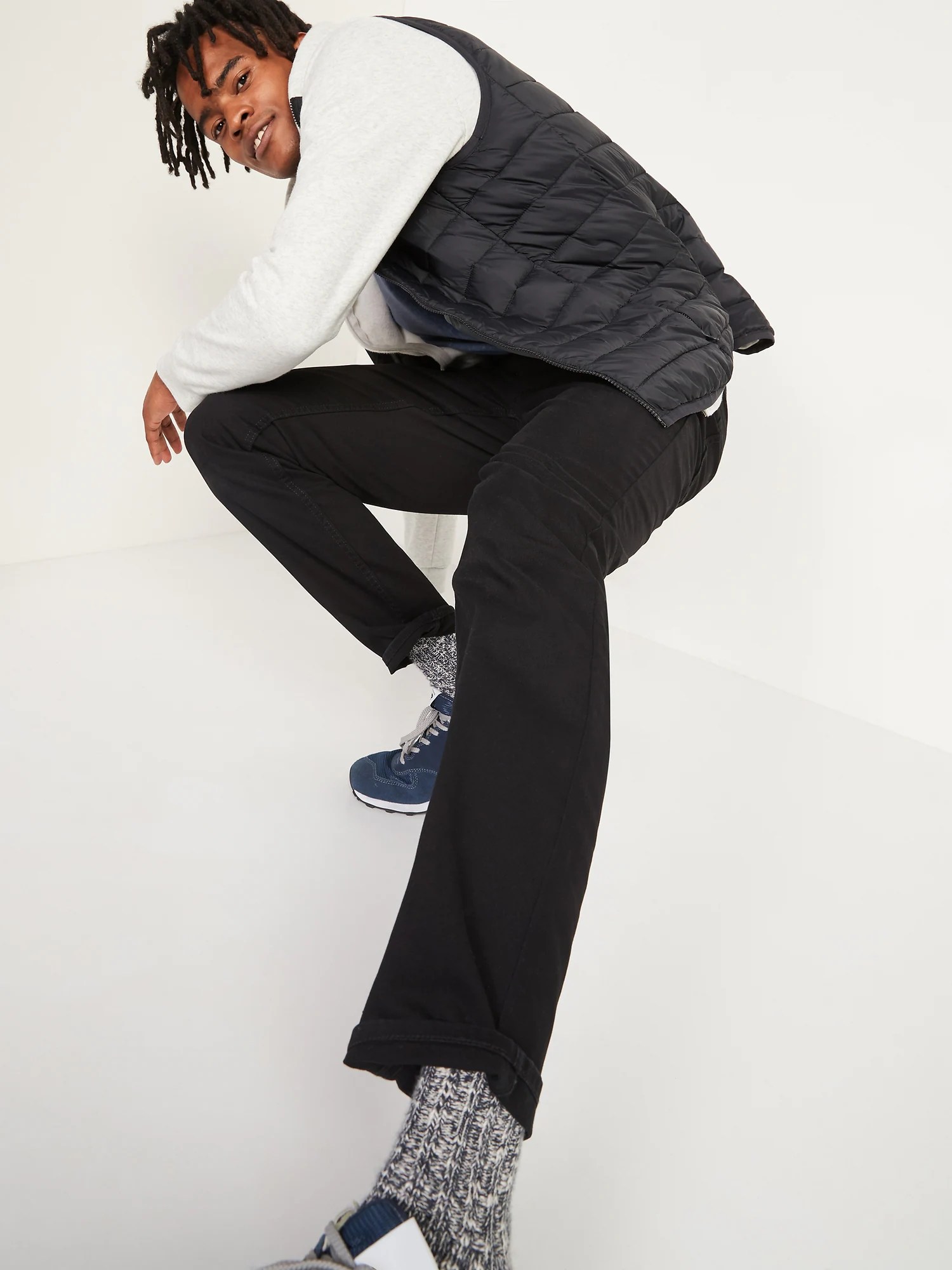 Athletic Taper NonStretch Twill FivePocket Pants for Men Old Navy