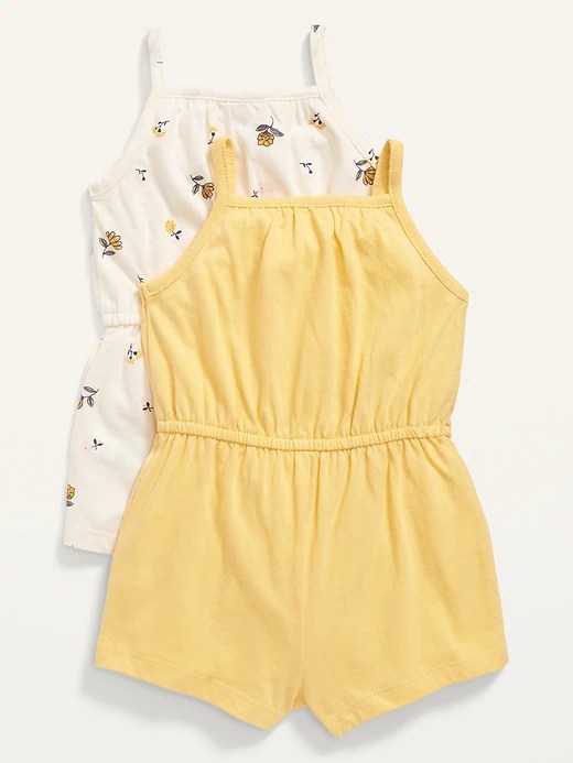 2Pack Sleeveless Jersey Romper for Baby Old Navy