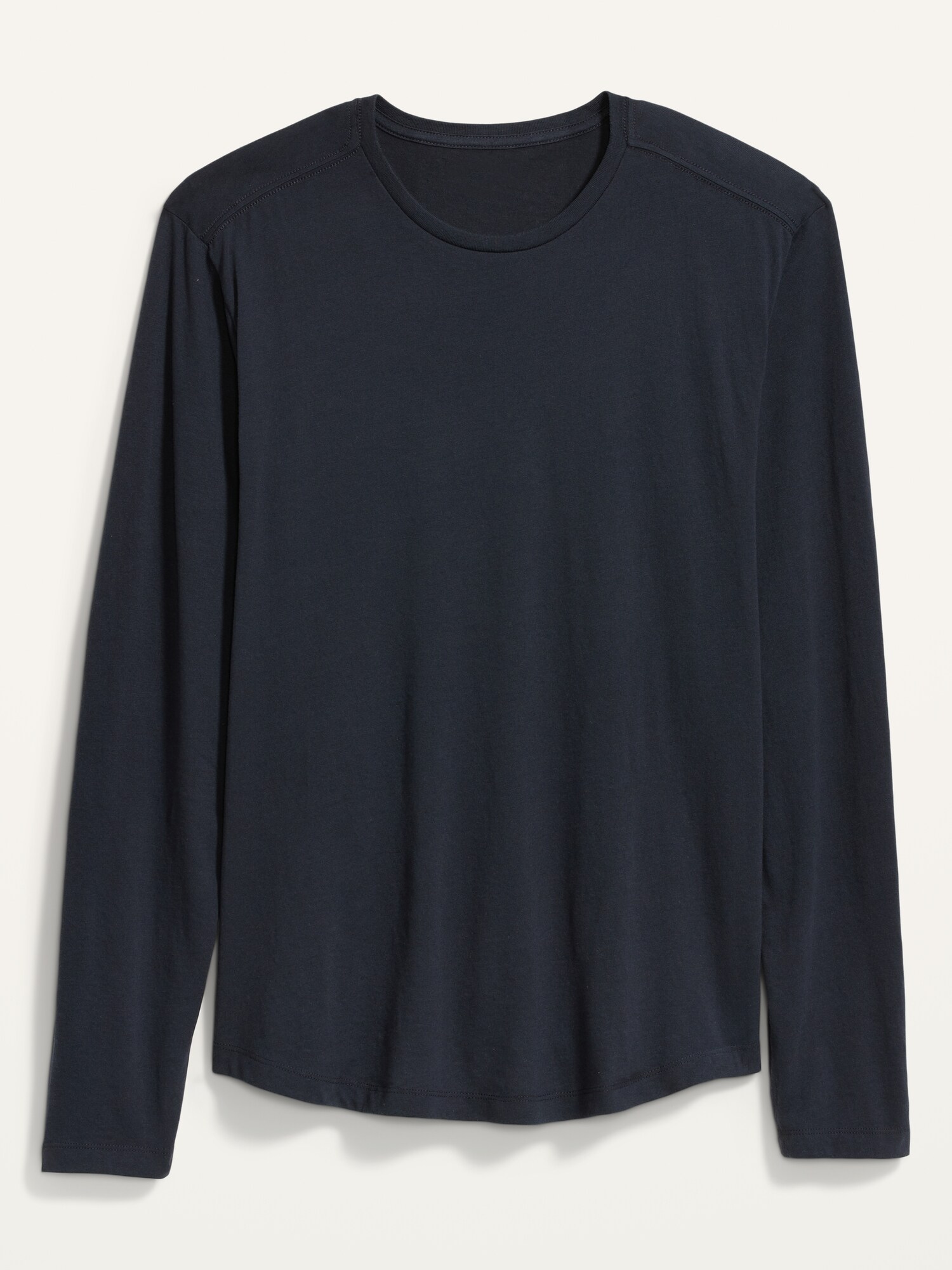 Soft-Washed Long-Sleeve Curved Hem T-Shirt for Men | Old Navy