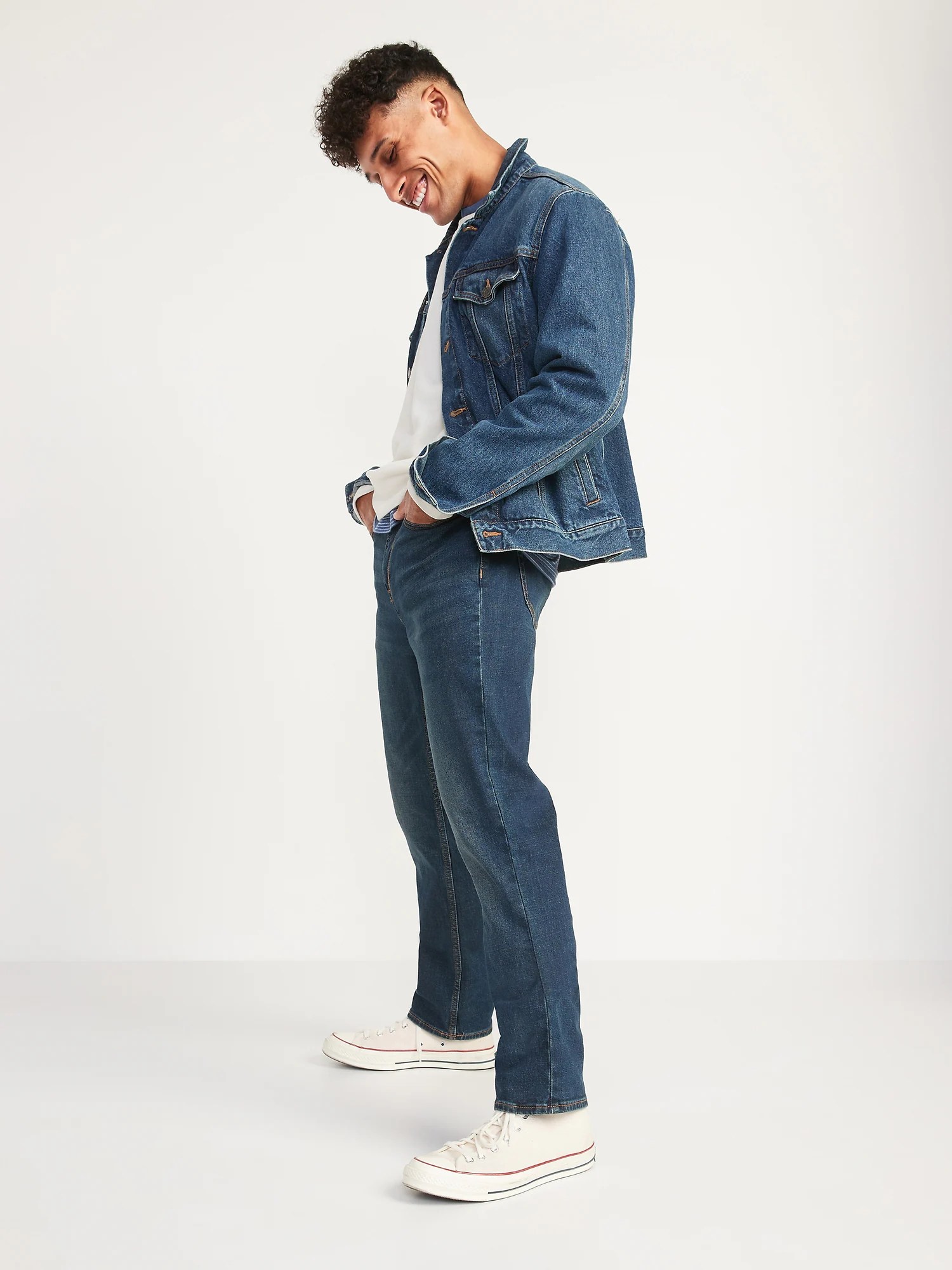 Straight BuiltIn Flex Jeans for Men Old Navy