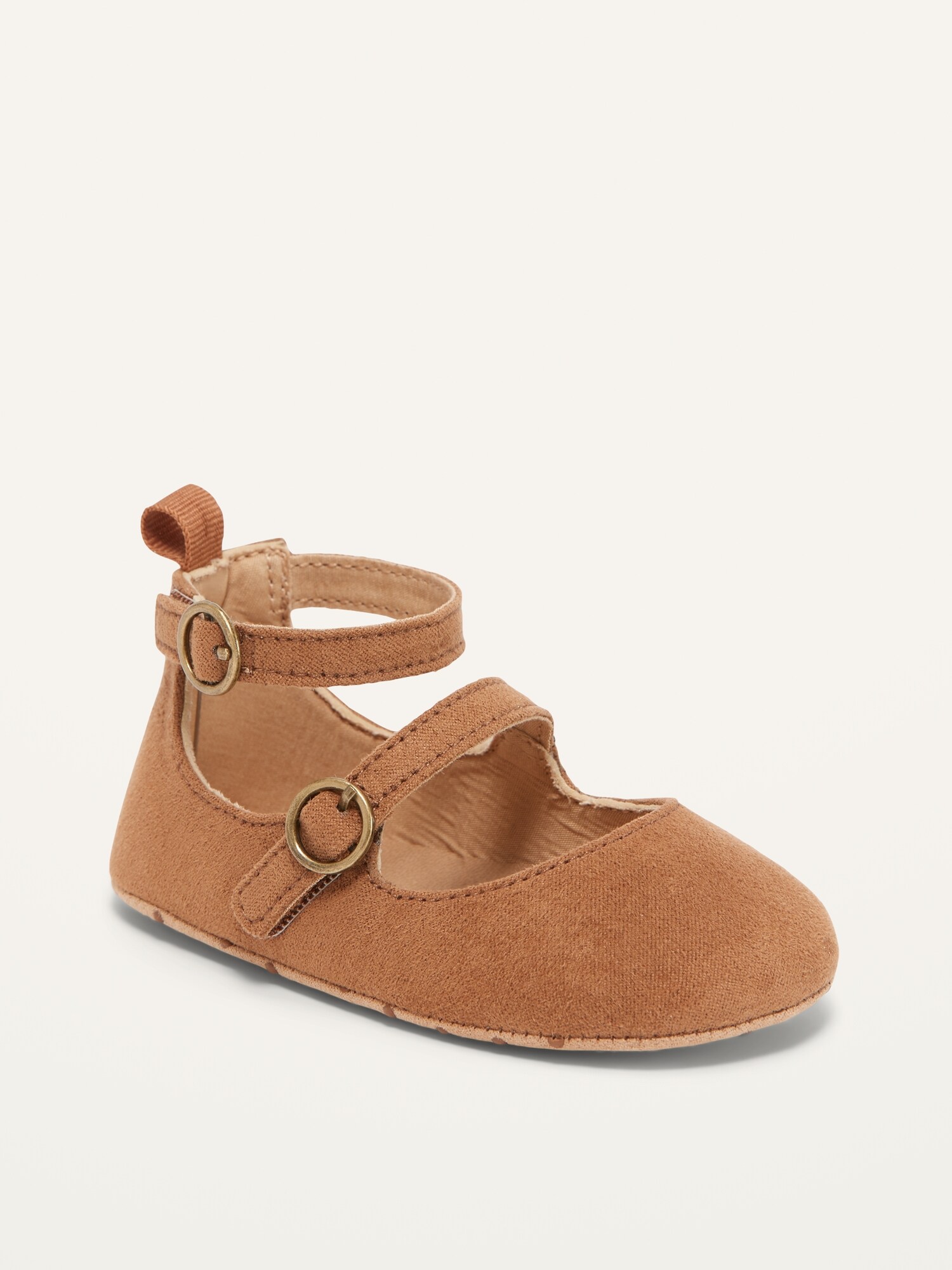 FauxSuede DoubleBuckle Ballet Flats for Baby Old Navy