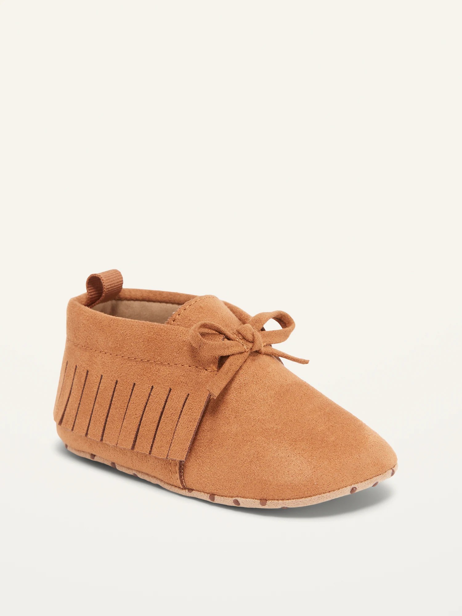 Unisex FauxSuede Moccasin Booties for Baby Old Navy
