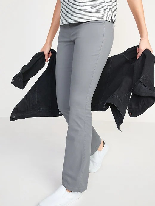 MidRise BootCut Khakis for Women Old Navy