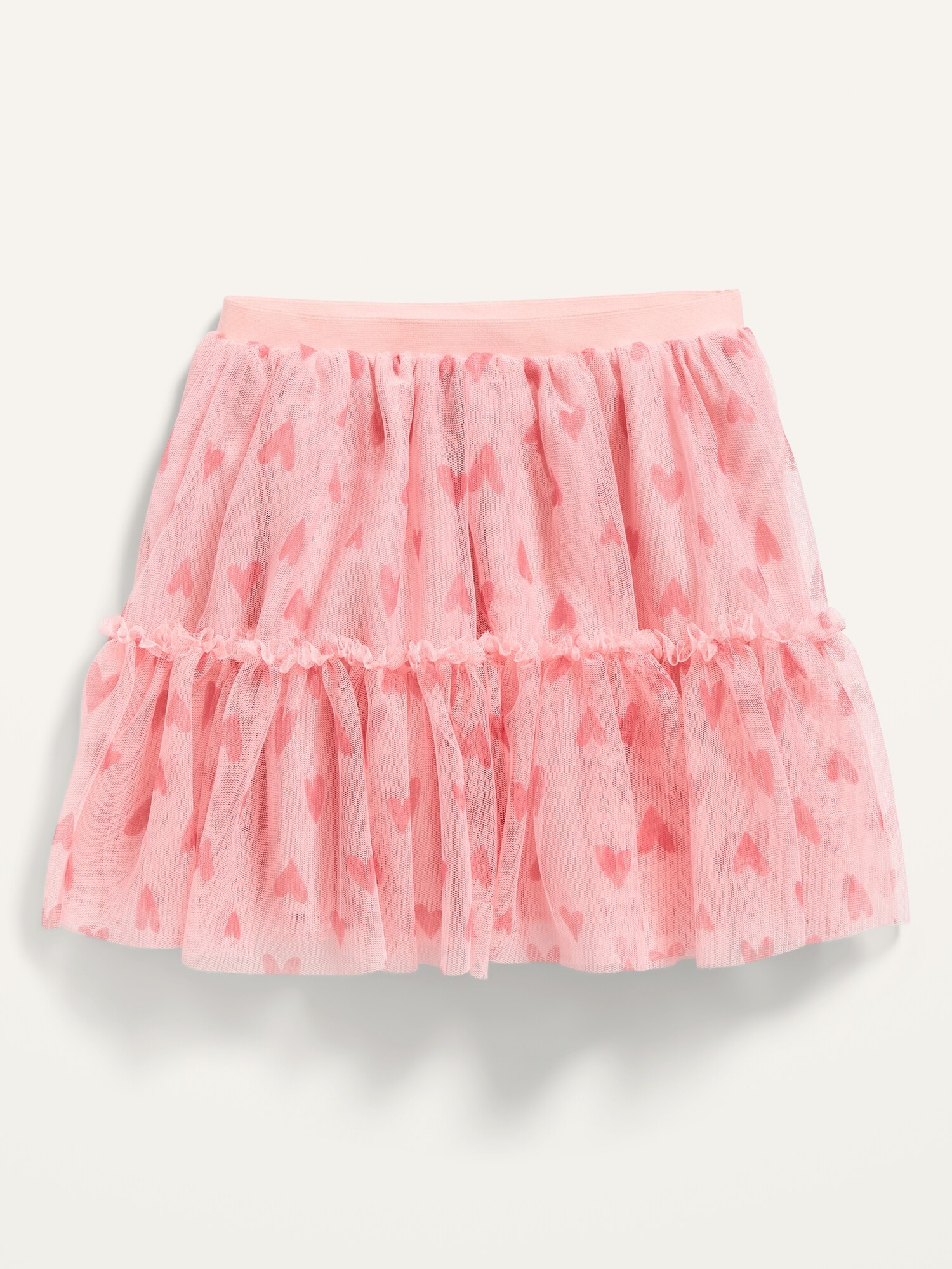 RuffleTiered HeartPrint Tulle Skirt for Toddler Girls Old Navy