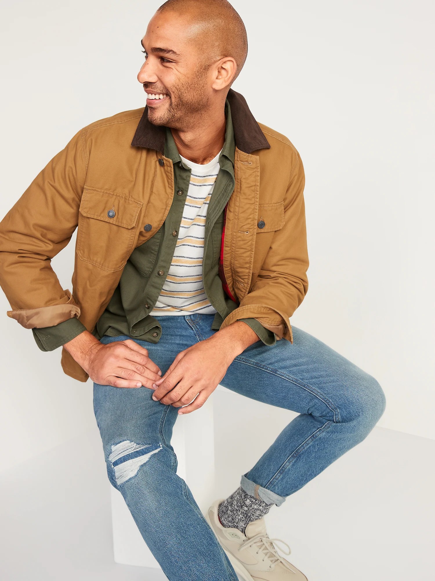 RegularFit Workwear Utility Shirt for Men Old Navy