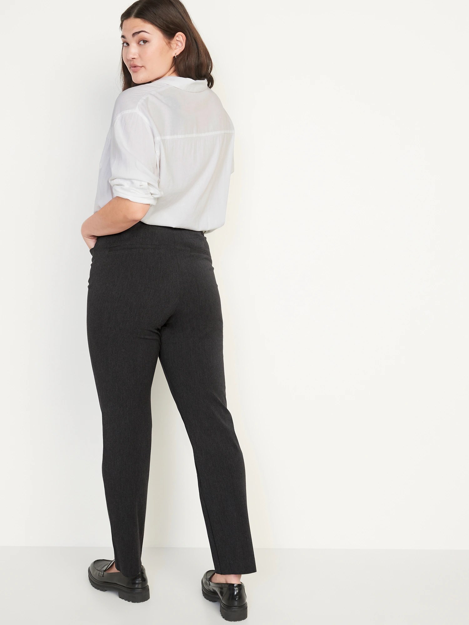 HighWaisted Pixie Straight Ankle Pants for Women Old Navy