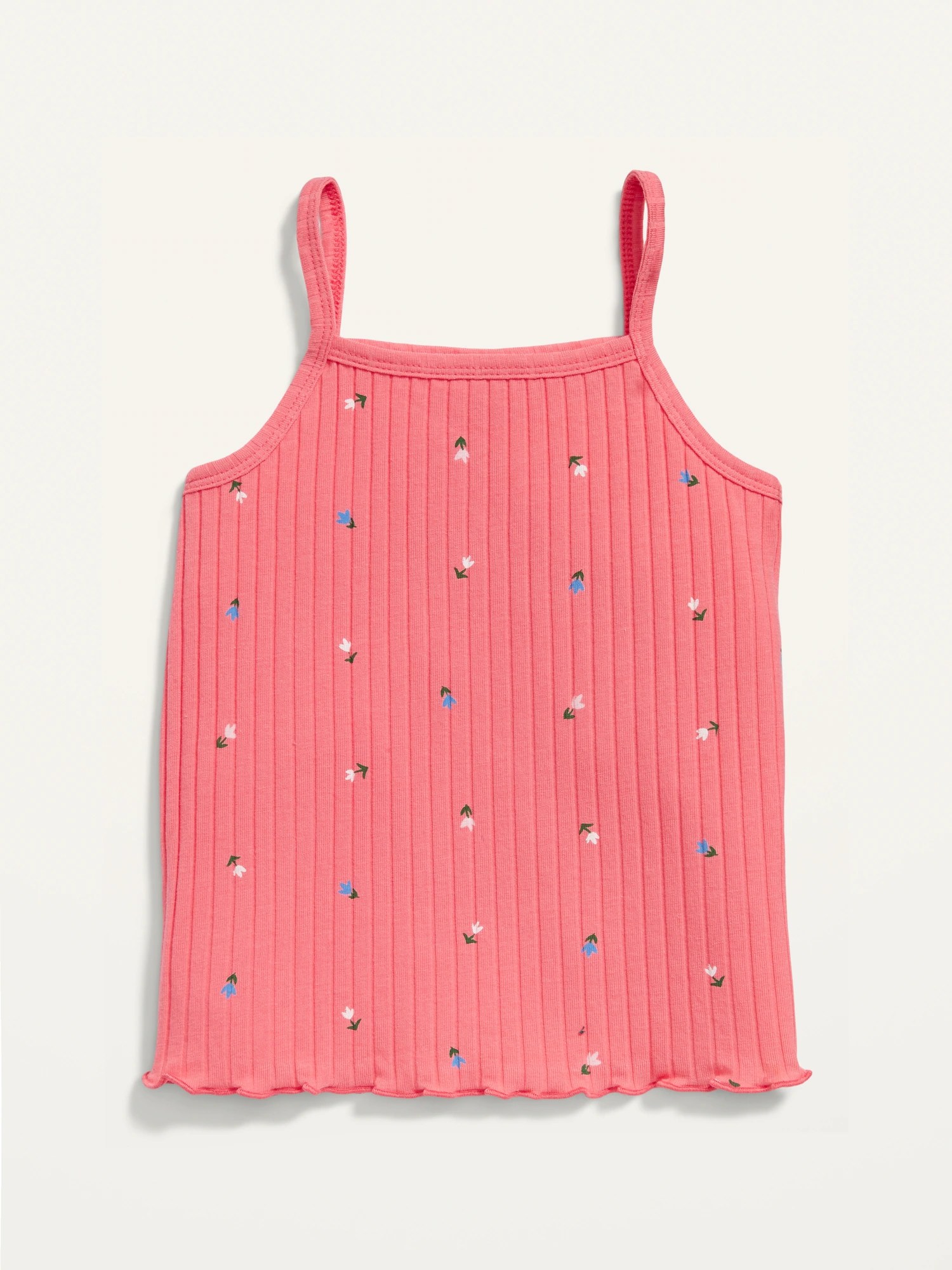 RibKnit Printed LettuceEdge Tank Top for Toddler Girls Old Navy