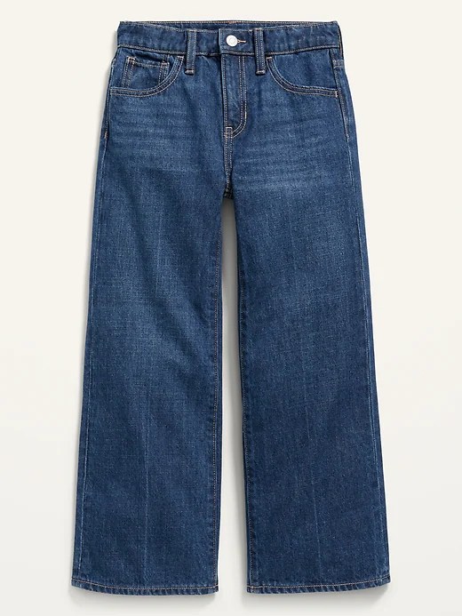 HighWaisted Slouchy WideLeg Jeans for Girls Old Navy