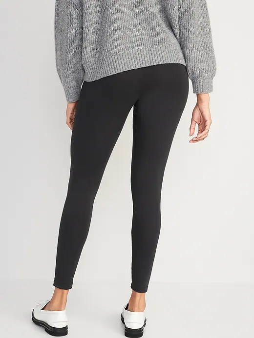 HighWaisted FleeceLined Leggings for Women Old Navy