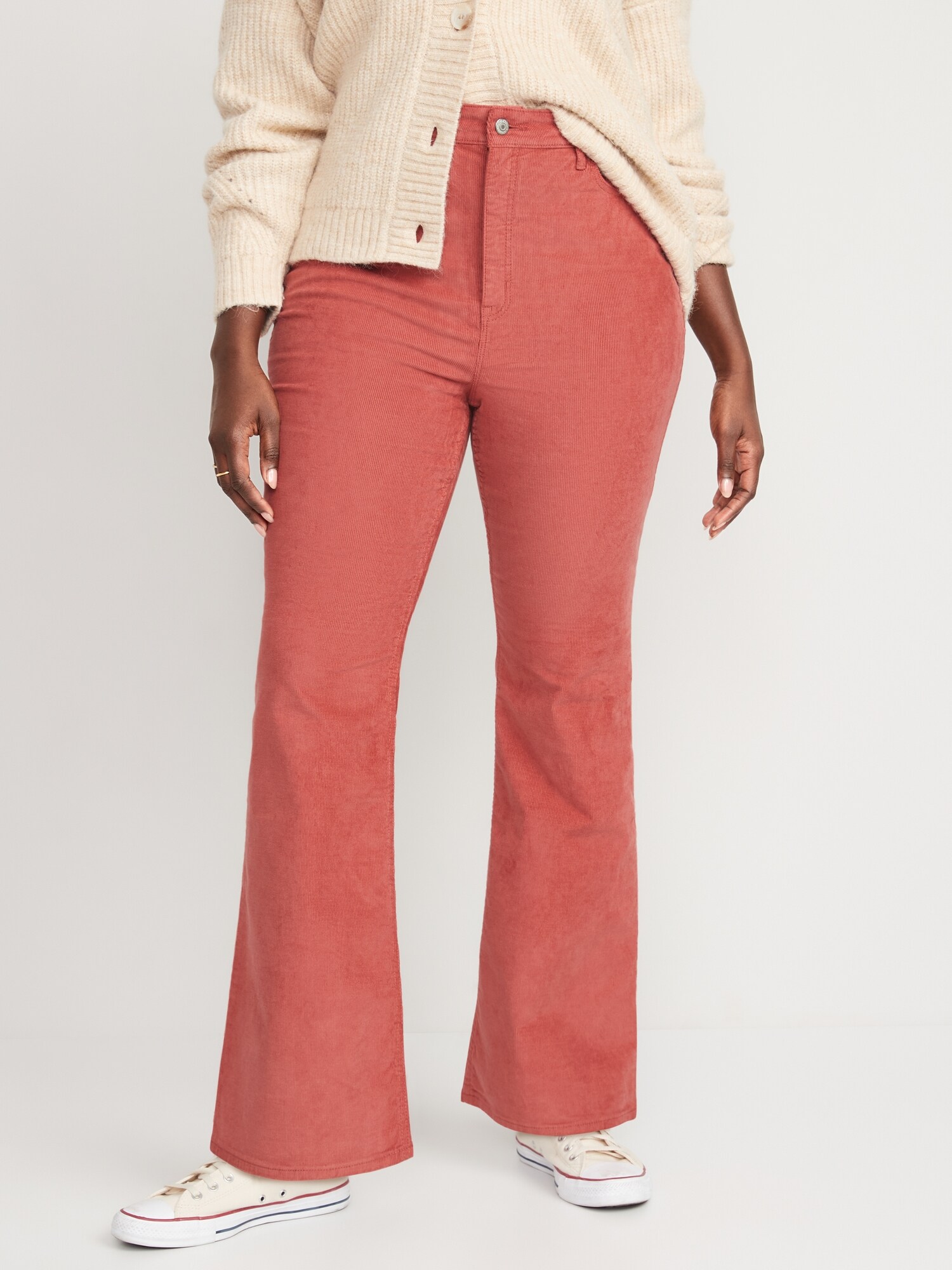 Higher HighWaisted Flare Corduroy Pants Old Navy