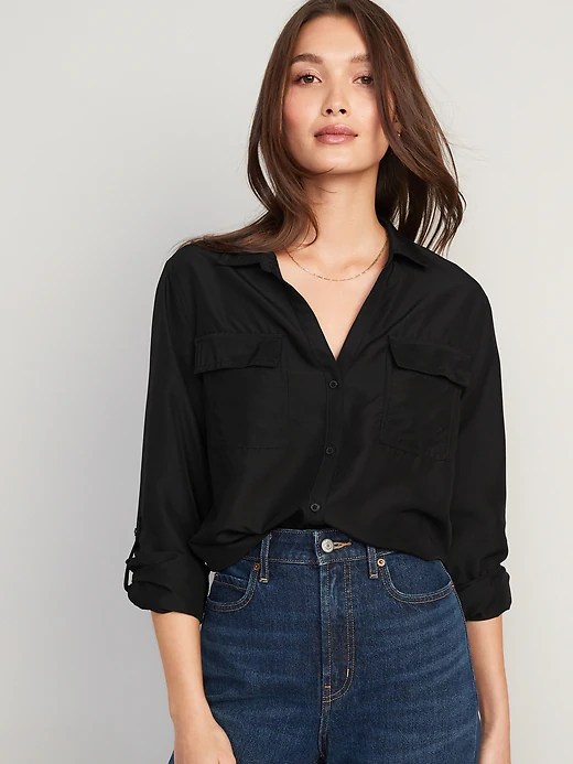 Utility ButtonDown Shirt for Women Old Navy
