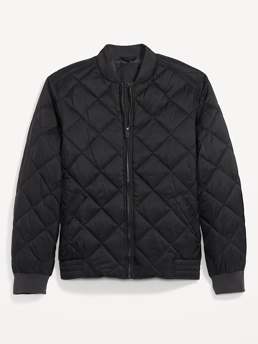 WaterResistant Quilted Bomber Zip Jacket Old Navy