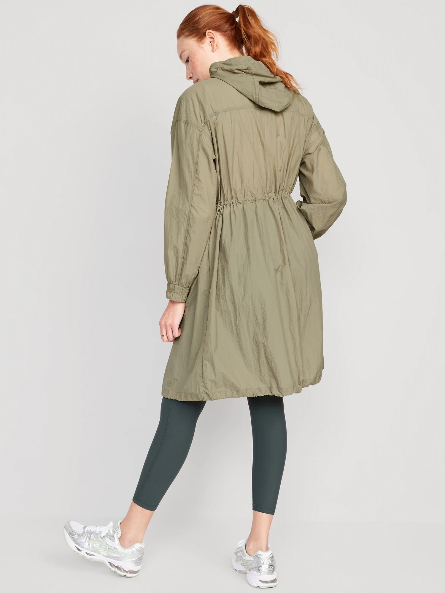 Hooded TunicLength Lightweight Parka Jacket Old Navy