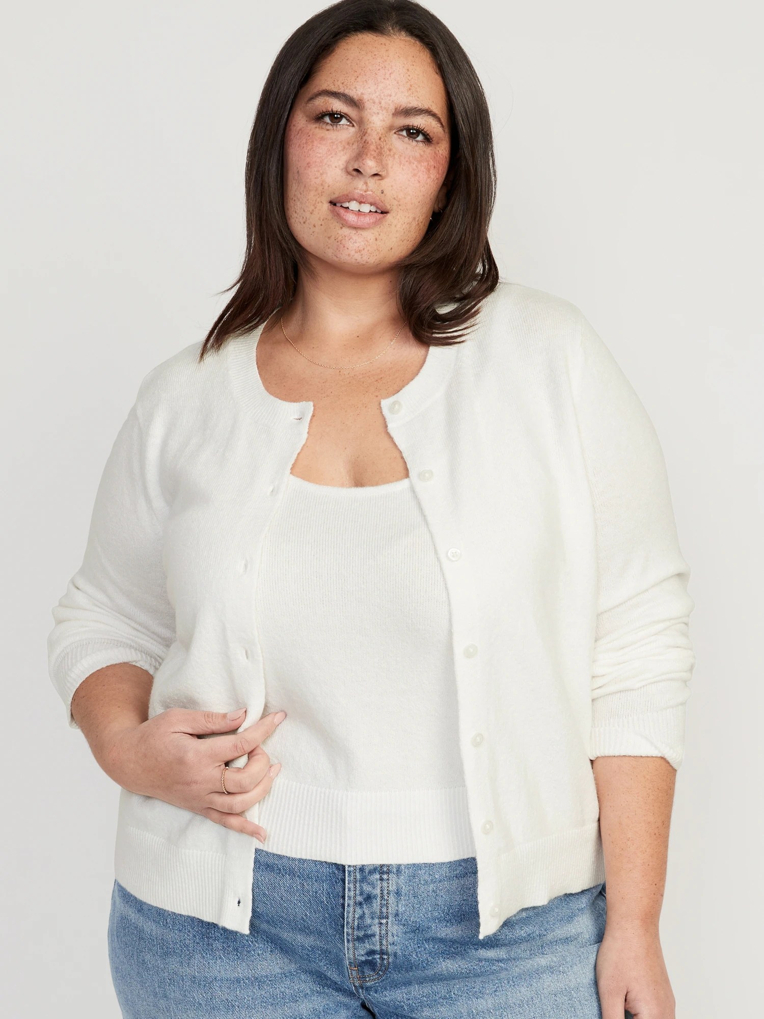 Cropped CozyKnit Cardigan for Women Old Navy