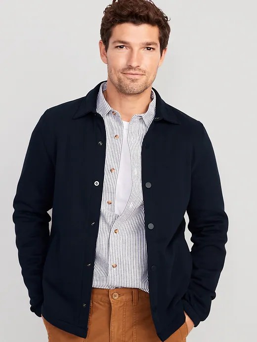 Fleece SnapFront Jacket for Men Old Navy