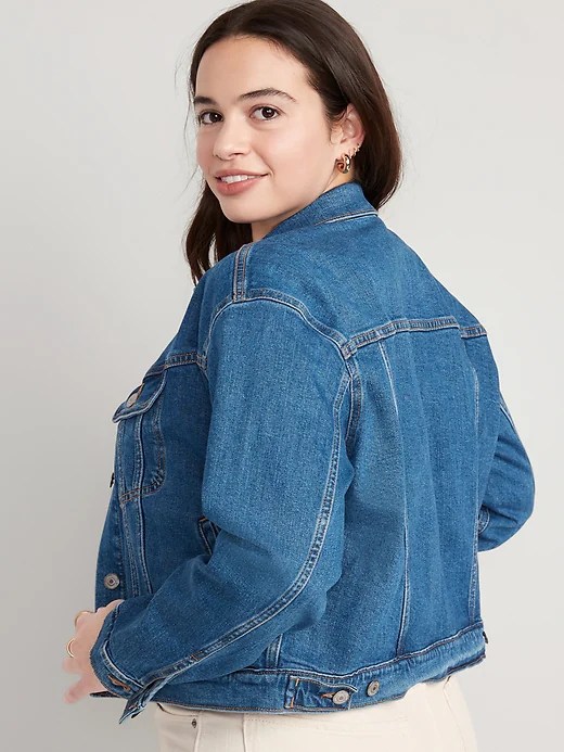 Cropped Jean Jacket for Women Old Navy