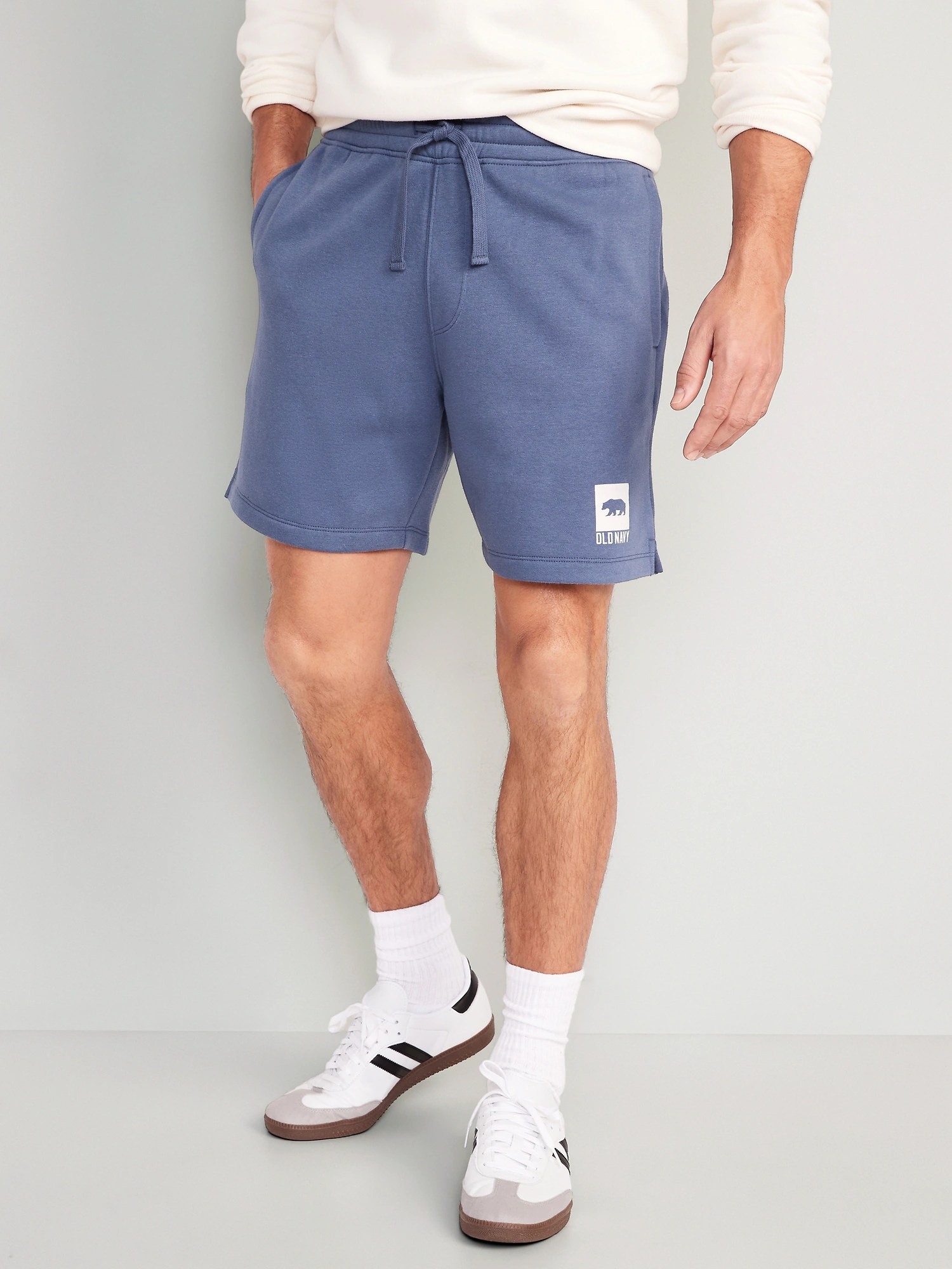 Fleece Logo Shorts 7inch inseam Old Navy