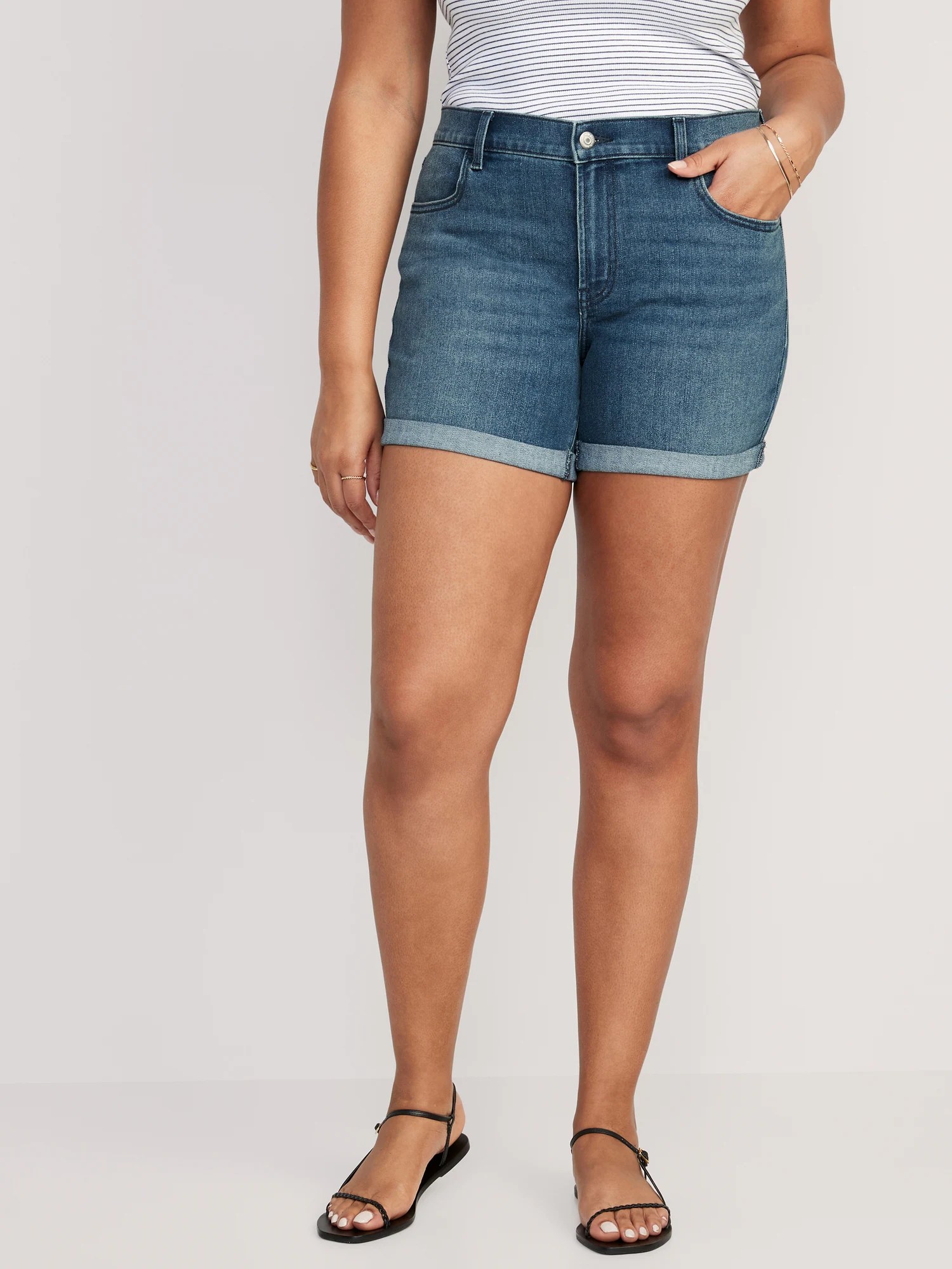 MidRise Wow Jean Shorts 5inch inseam Old Navy
