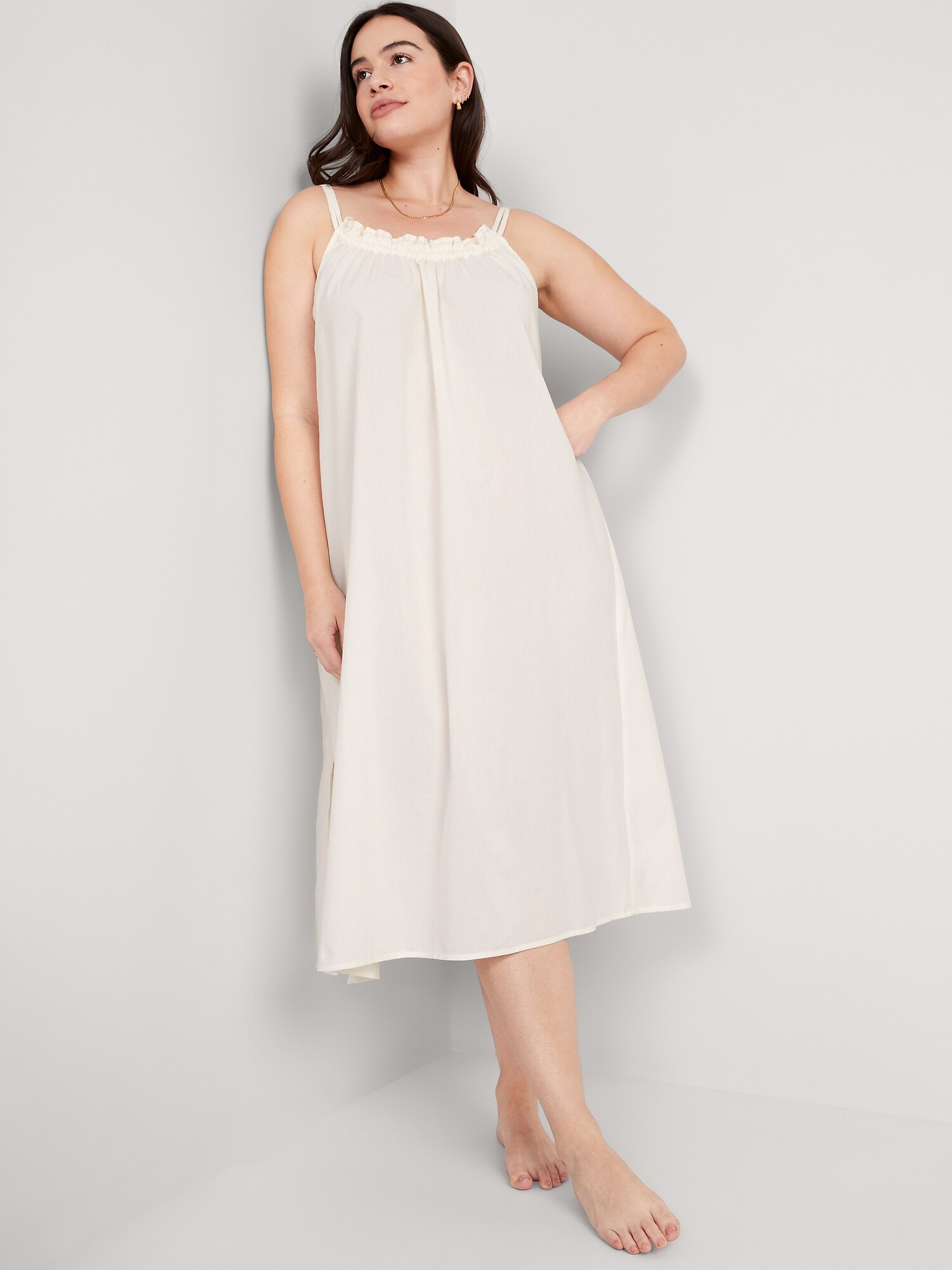 ScoopNeck DoubleStrap Midi Cami Nightgown Old Navy