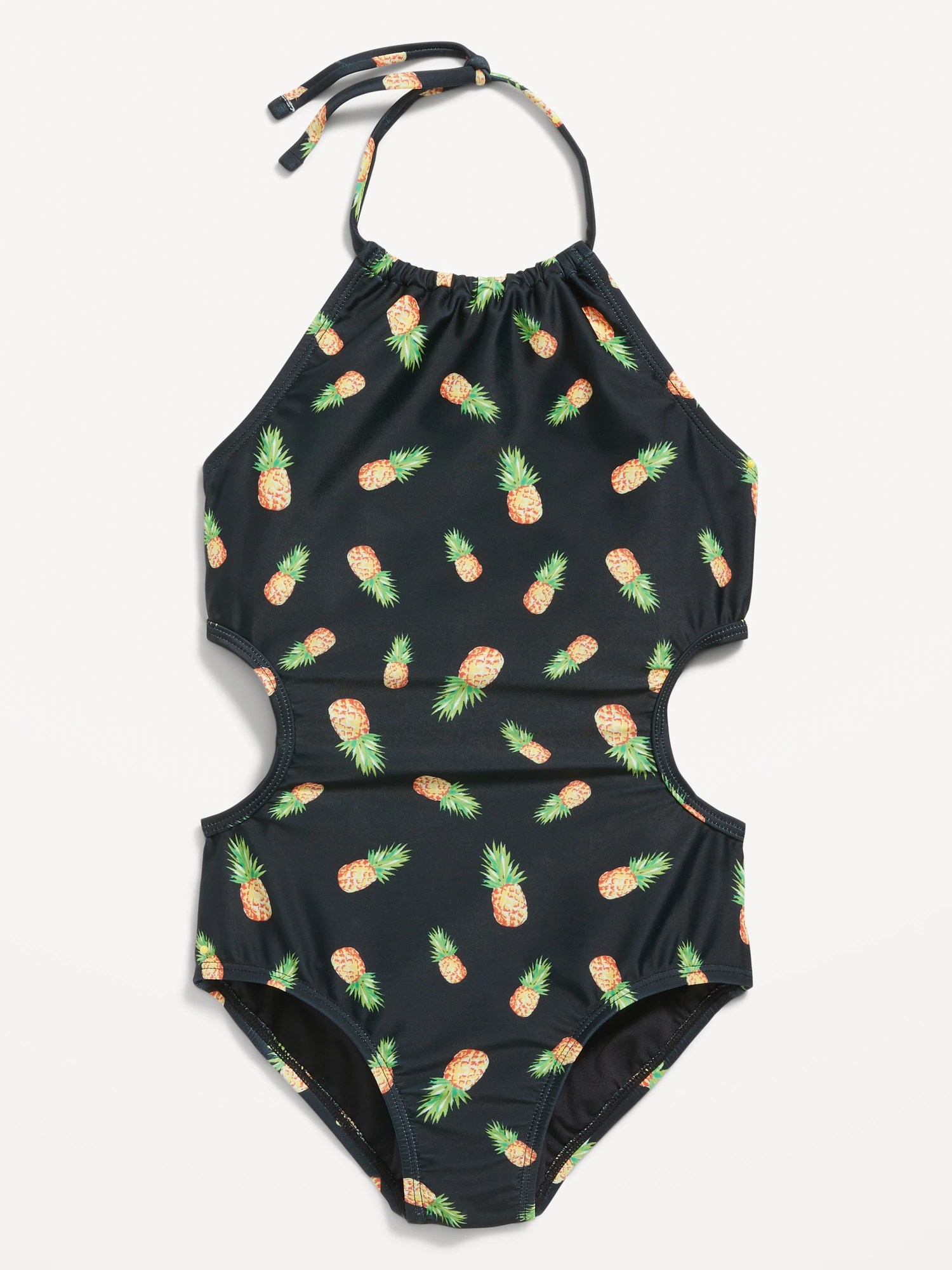 Printed Halter SideCutout OnePiece Swimsuit for Girls Old Navy