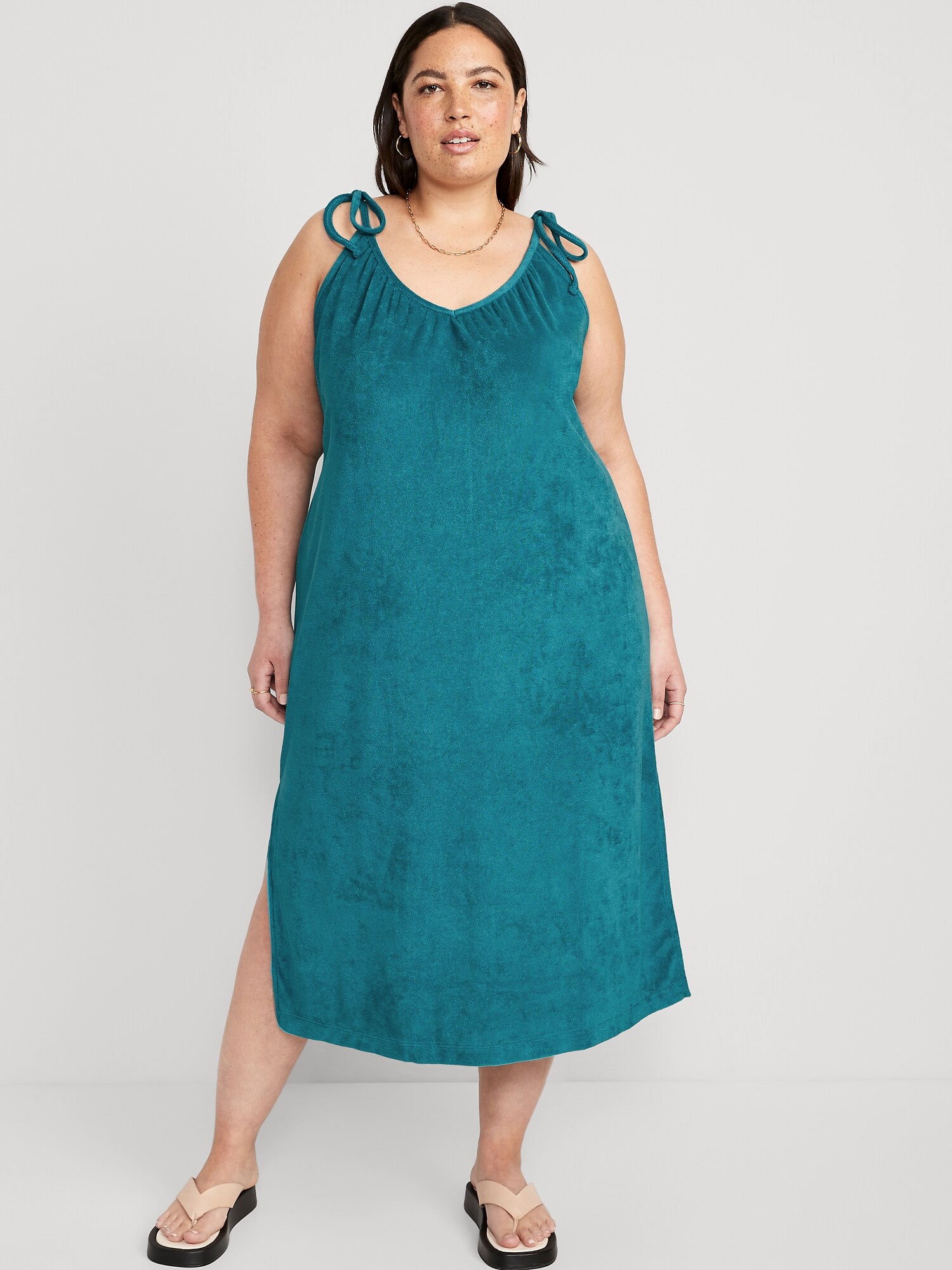 TieStrap Midi Swing Dress Old Navy